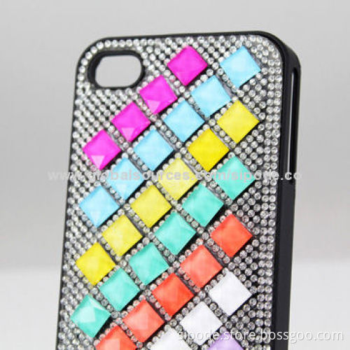 Customized Design Diamond Protective Cases for iPhone 4/4s